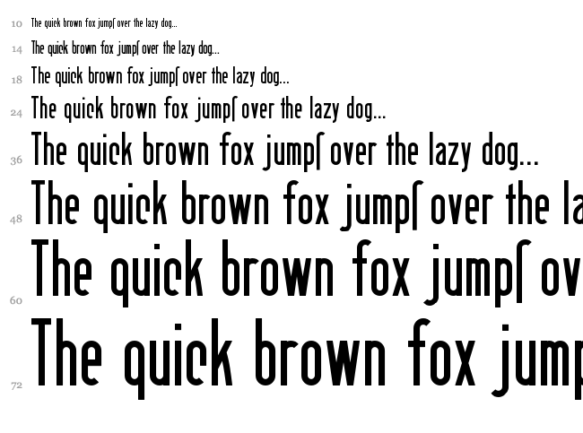 Berlin Email font waterfall